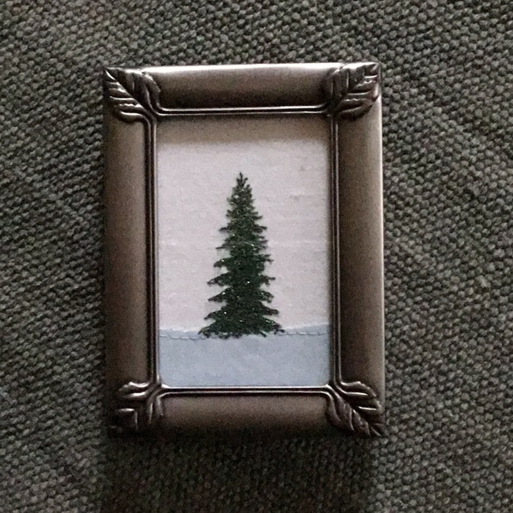 Framed Christmas tree